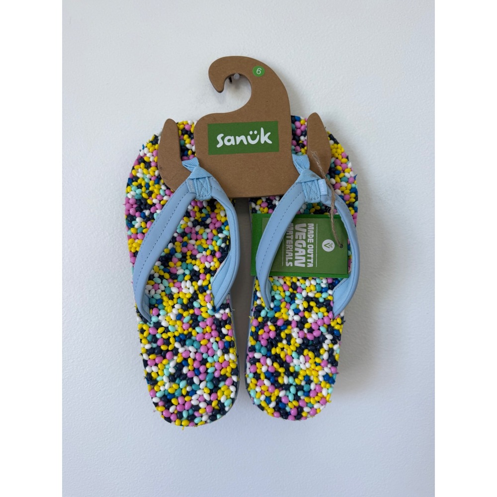 Sanuk Bubblecush Essential Sandals – Clear Sky – Women's Size 6 – NWT - Picture 2 of 4